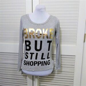 Joe Boxer Broke But Still Shopping Long Sleeve Tee